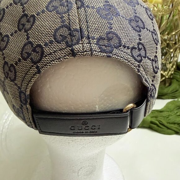 Unisex Monogram Baseball Cap with Adjustable Leather Strap - Picture 3 of 4